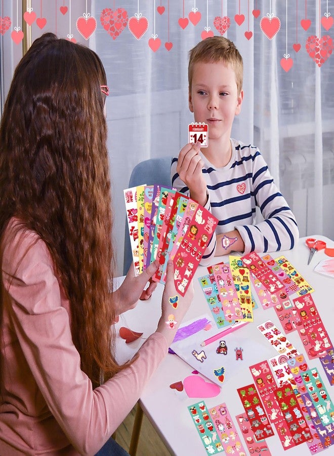 FEBSNOW Valentine Day Stickers,100 Sheets Valentine Stickers for Kids Over 1000pcs Assorted Animal Heart Labels Sticker Holiday Love Stickers Crafts for Valentine Day Party Favors Gifts Decor - Image 4